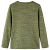 Vidaxl Child's Shirt avec manches longues 92 Kaki mixte -colored