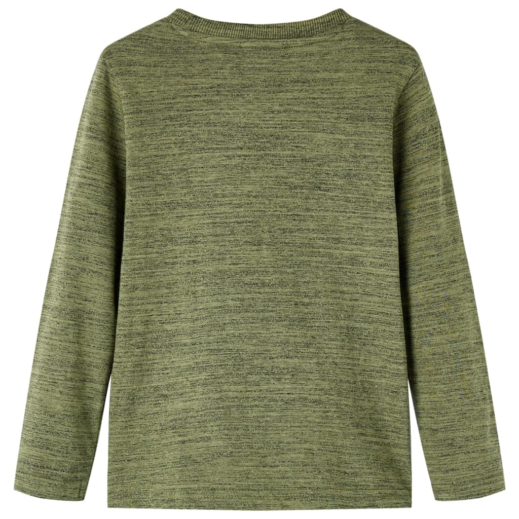 Vidaxl Child's Shirt avec manches longues 92 Kaki mixte -colored