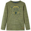 Vidaxl Child's Shirt à manches longues 140 kaki mixte -colore