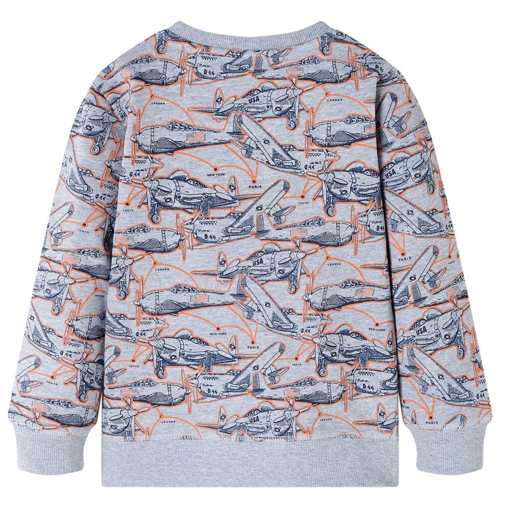 Vidaxl Pull pour enfants 128 gris mixte