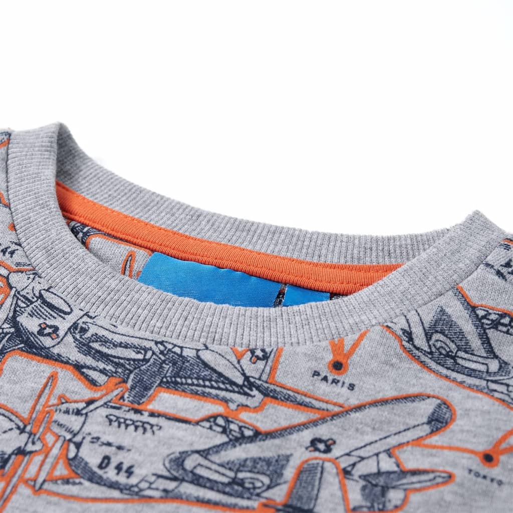 Vidaxl Pull pour enfants 128 gris mixte
