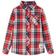 Vidaxl Children's Shirt Chemise 92 Rouge et bleu marine
