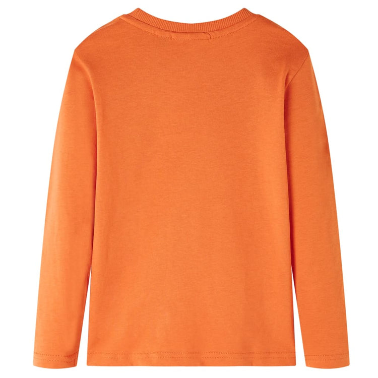 Vidaxl Child's Shirt with Long Manches 116 Donkeroranje