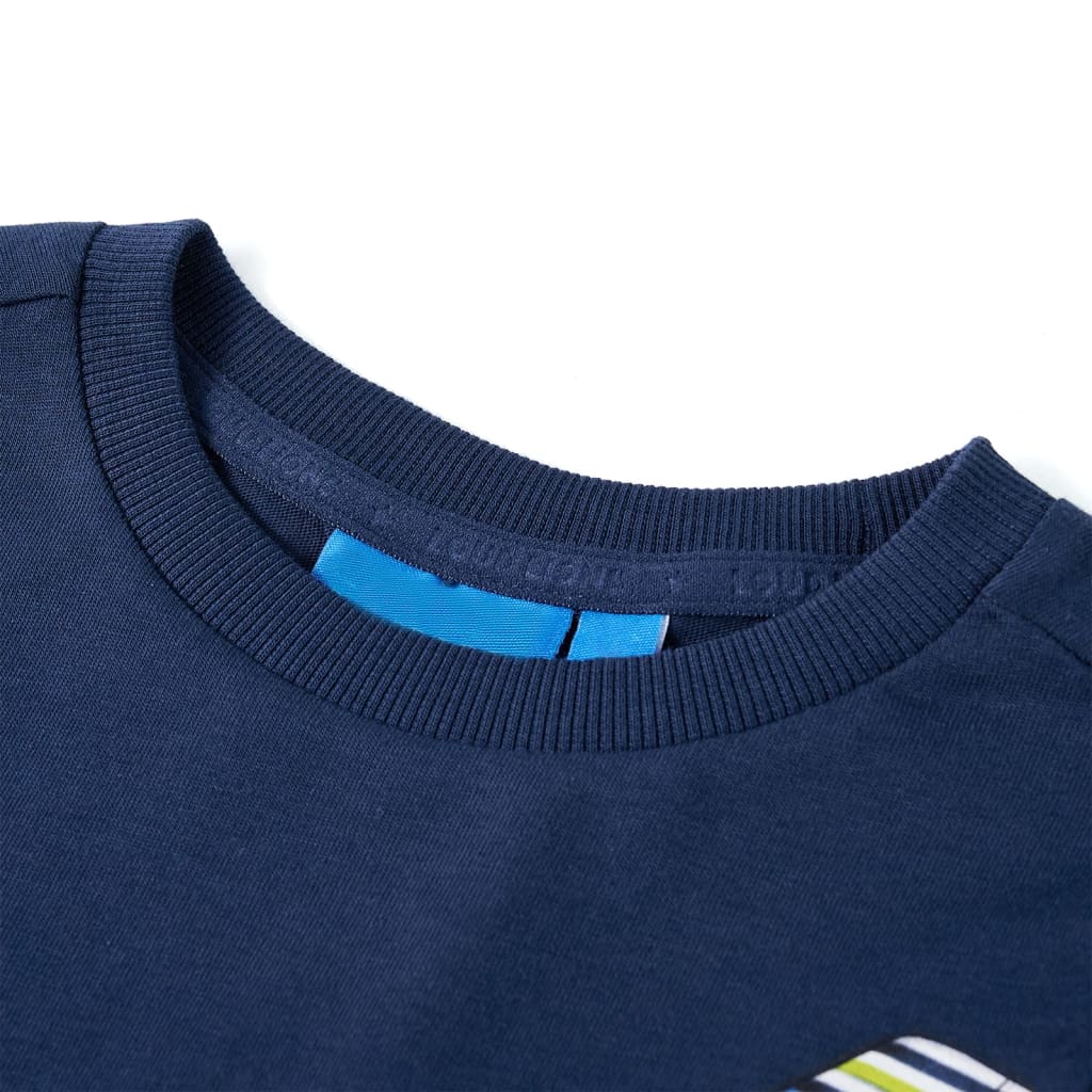 Vidaxl Child's Shirt à manches longues 92 bleu marine