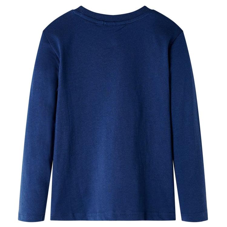 Vidaxl Child's Shirt à manches longues 116 bleu marine