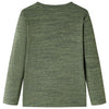Vidaxl Child's Shirt avec manches longues 104 kaki mixte -colored