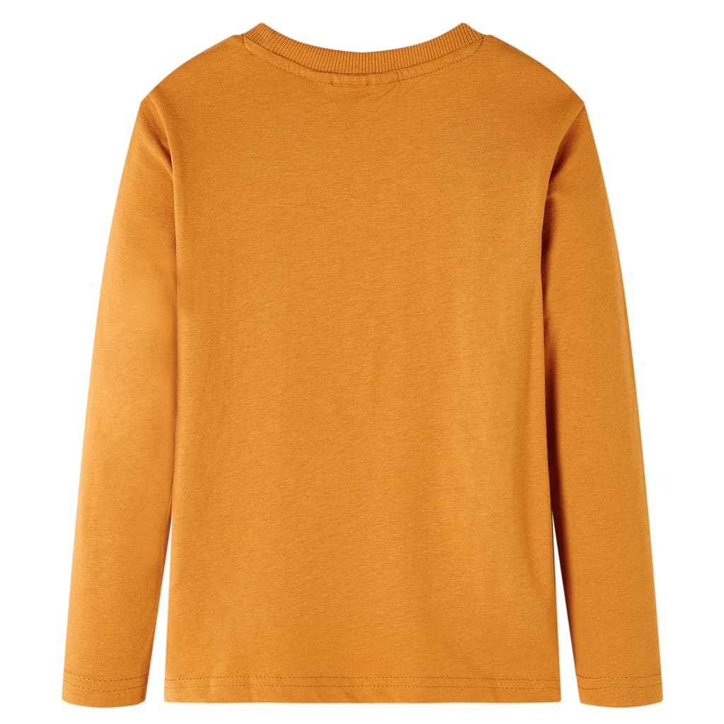 Vidaxl Child's Shirt à manches longues 92 cuivre foncé -colored