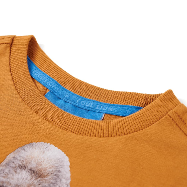 Vidaxl Child's Shirt à manches longues 92 cuivre foncé -colored