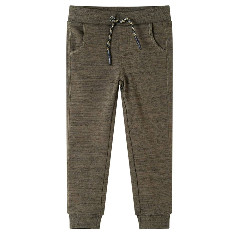 Vidaxl pantalon de jogging pour enfants 128 kaki foncé mixte
