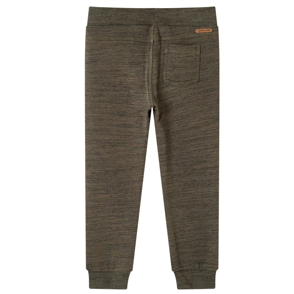 Vidaxl pantalon de jogging pour enfants 140 kaki foncé mixte