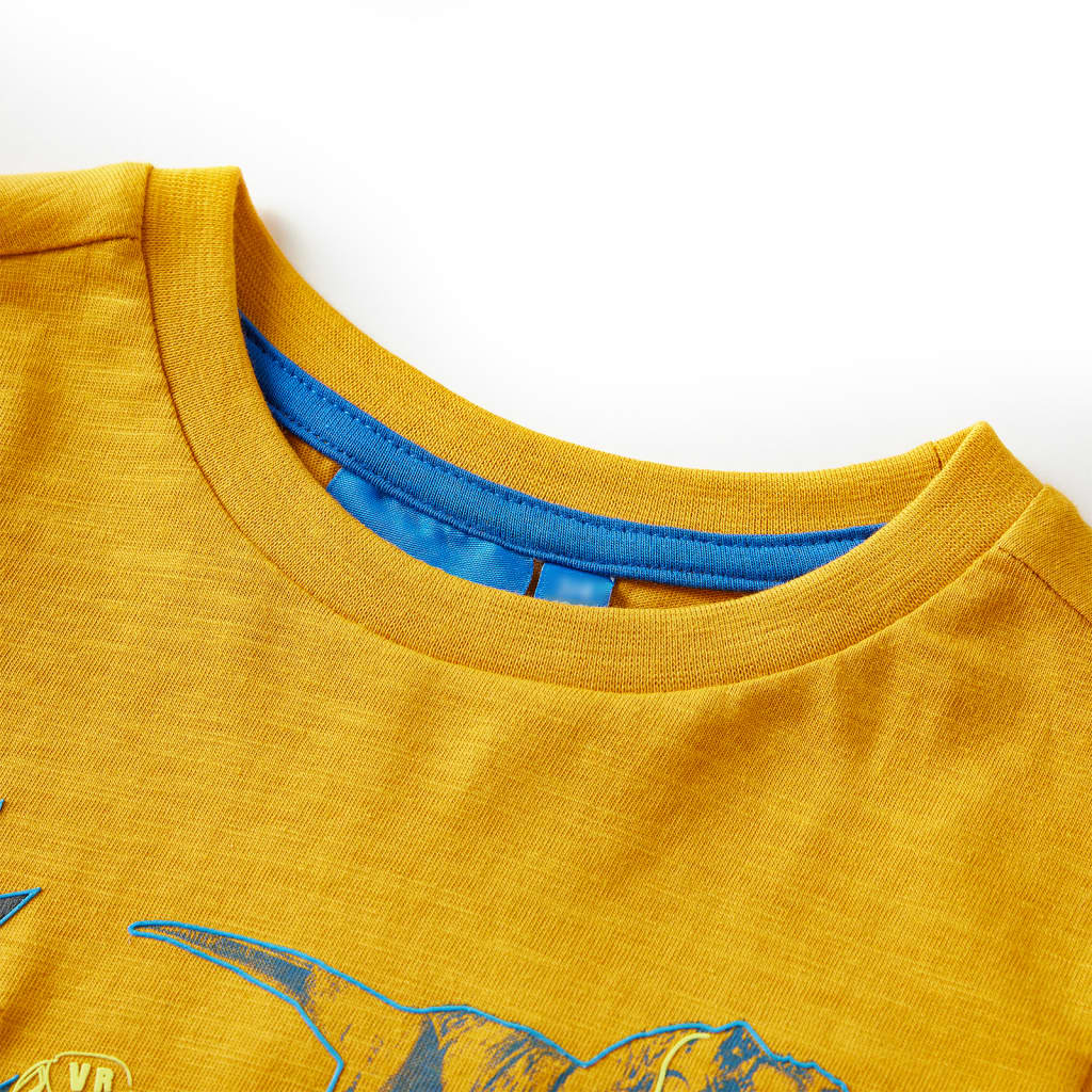 Vidaxl Children's Shirt avec manches longues 92 Ochère -colored