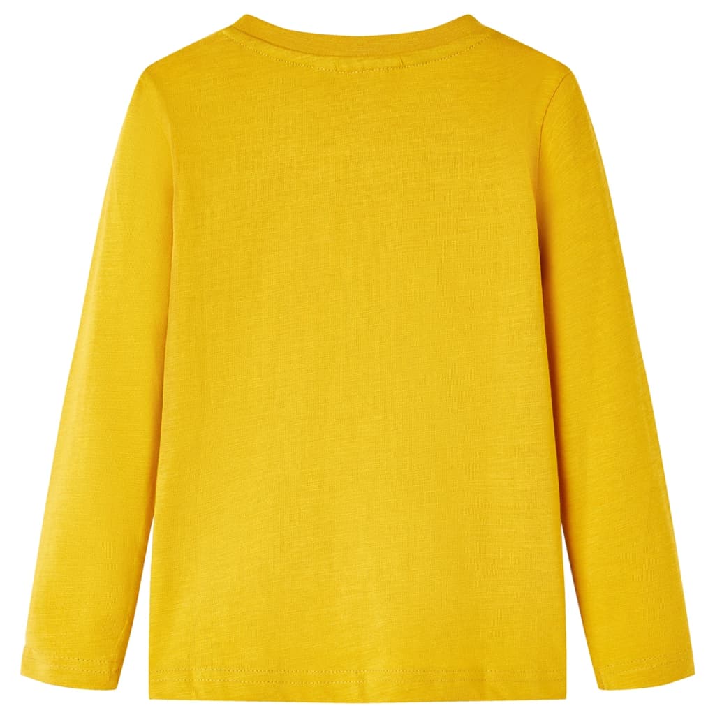 Vidaxl Children's Shirt avec manches longues 104 Ochère -colored