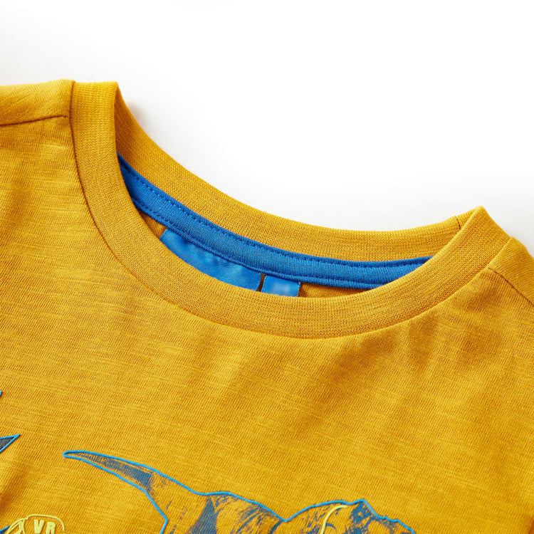 Vidaxl Children's Shirt avec manches longues 104 Ochère -colored