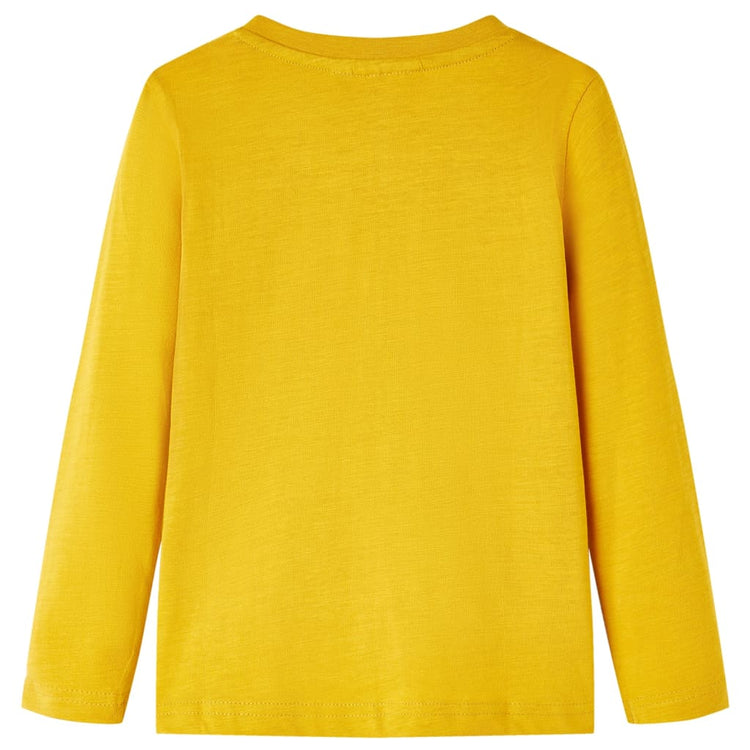 Vidaxl Child's Shirt à manches longues 140 Ochère -colored