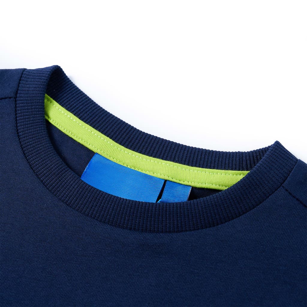 Vidaxl Child's Shirt à manches longues 92 bleu marine
