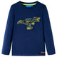 Vidaxl Child's Shirt à manches longues 116 bleu marine