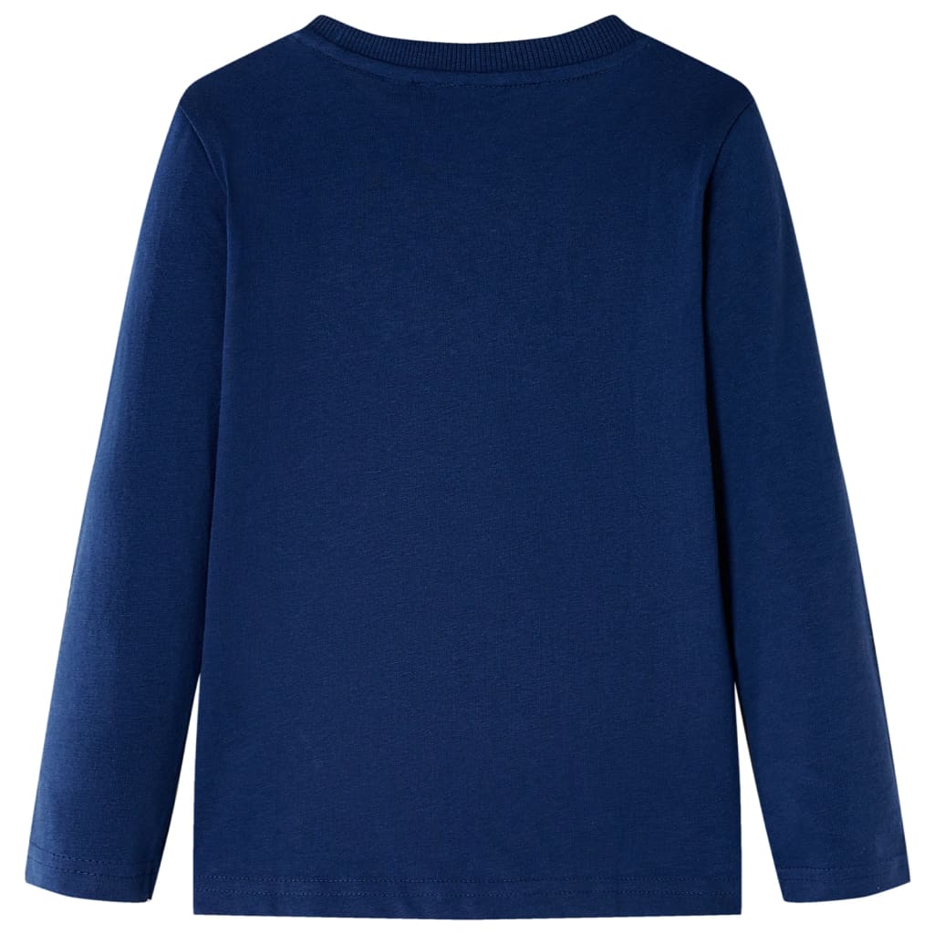 Vidaxl Child's Shirt à manches longues 116 bleu marine