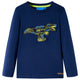 Vidaxl Child's Shirt à manches longues 128 bleu marine