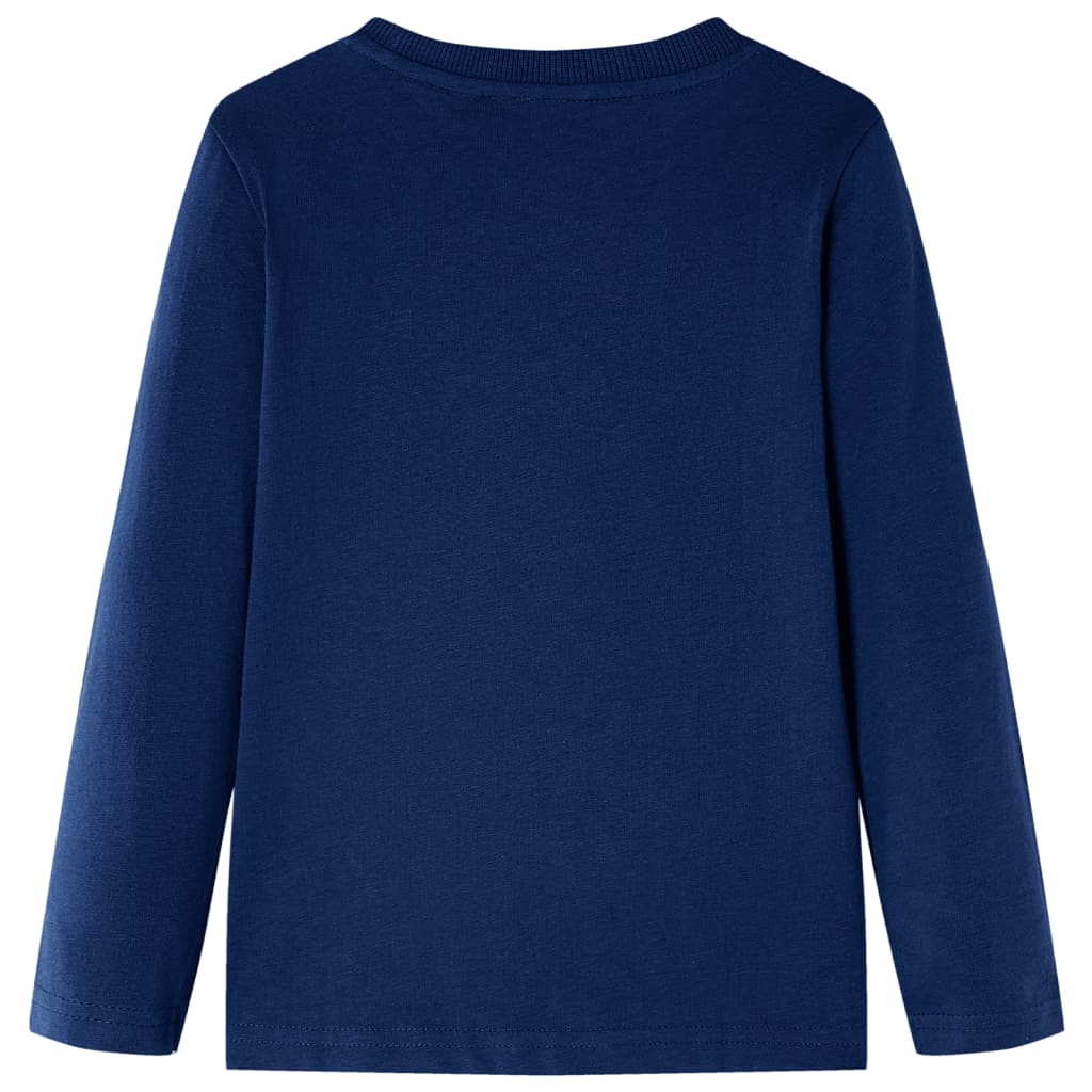 Vidaxl Child's Shirt à manches longues 128 bleu marine