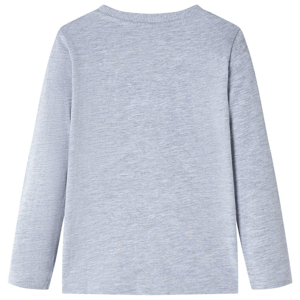 Vidaxl Child's Shirt à manches longues 92 gris mélangé