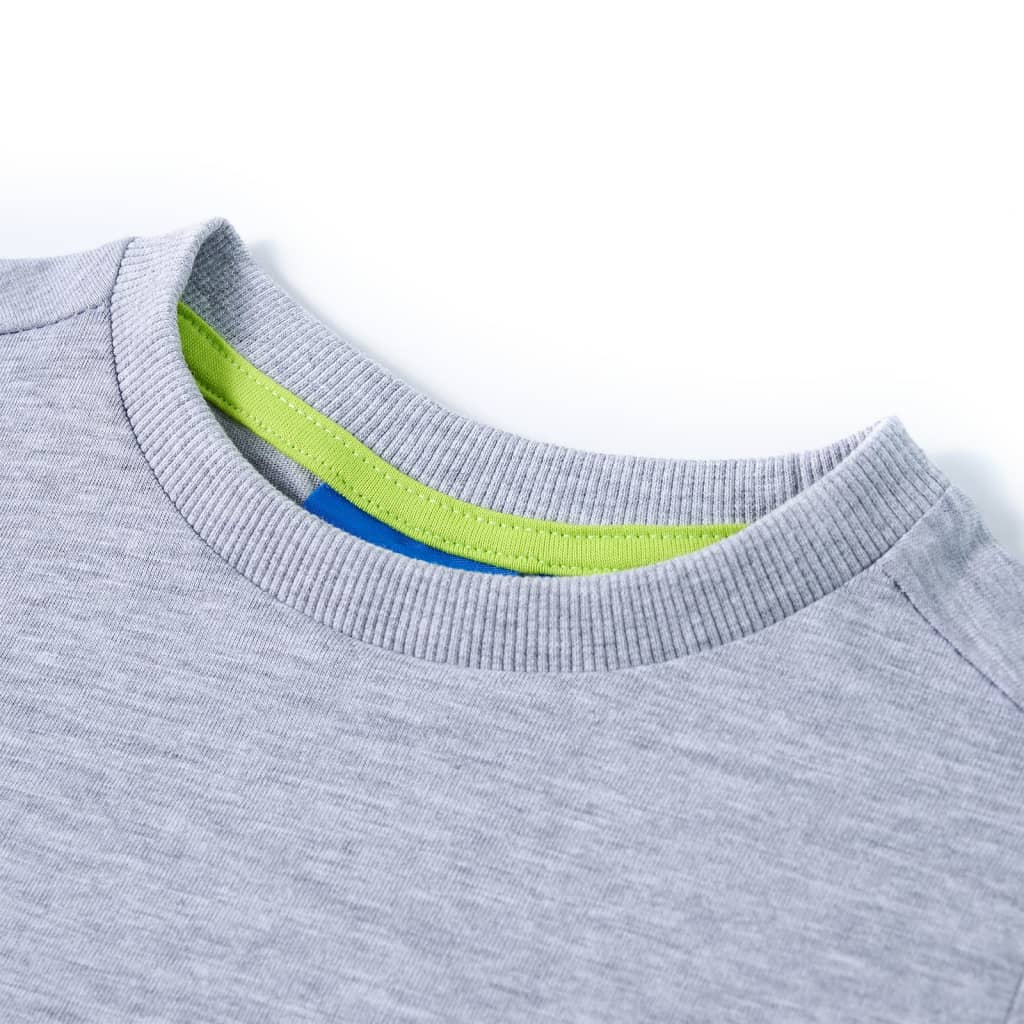 Vidaxl Child's Shirt à manches longues 92 gris mélangé