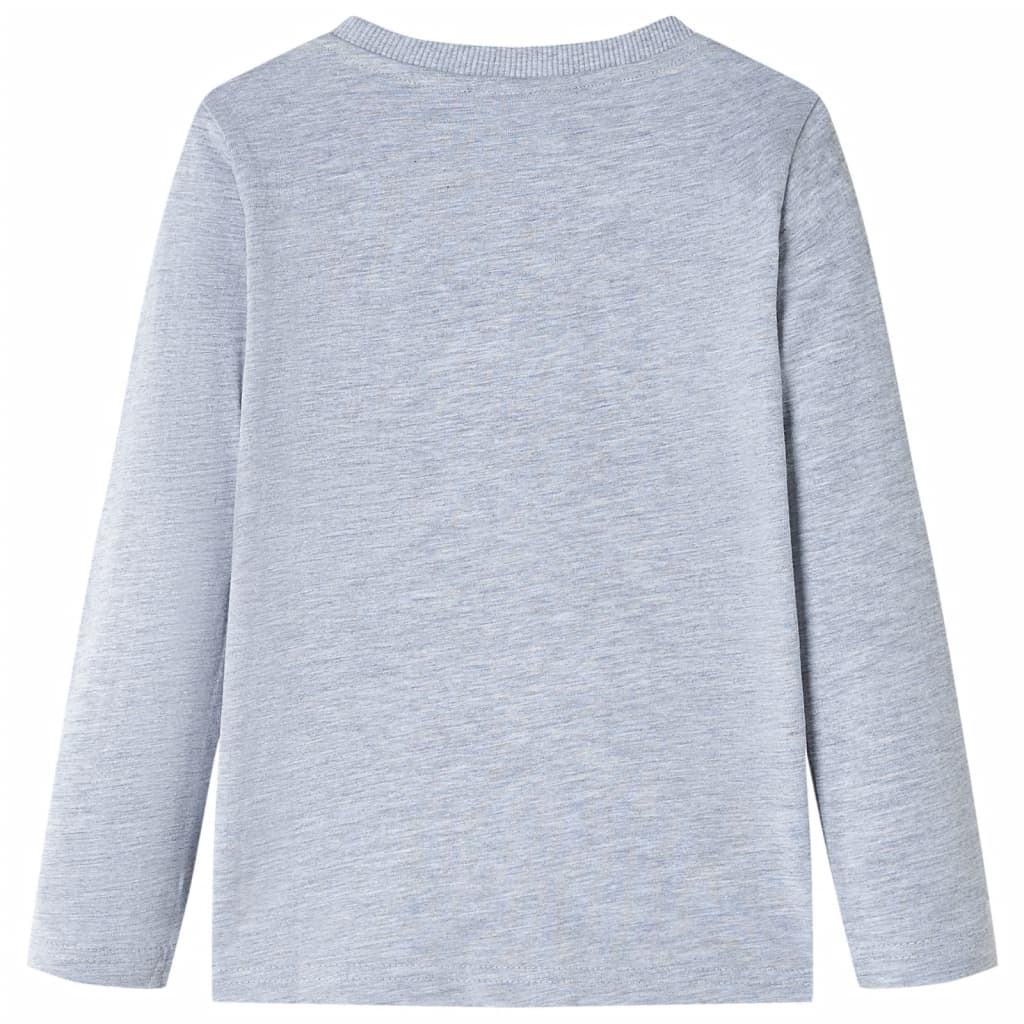 Vidaxl Child's Shirt à manches longues 104 gris mélangé