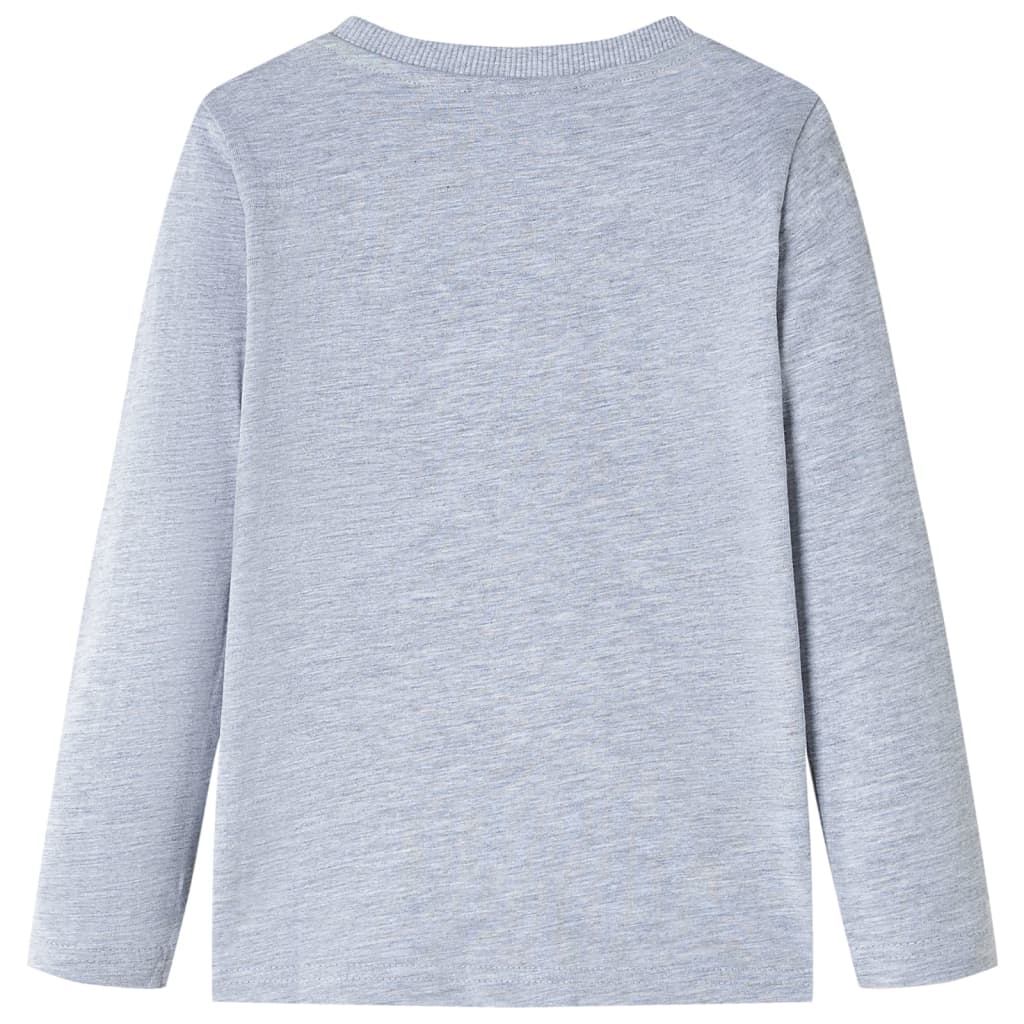 Vidaxl Child's Shirt à manches longues 116 gris mélangé