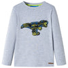 Vidaxl Child's Shirt à manches longues 128 gris mélangé