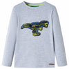 Vidaxl Child's Shirt à manches longues 140 gris mélangé