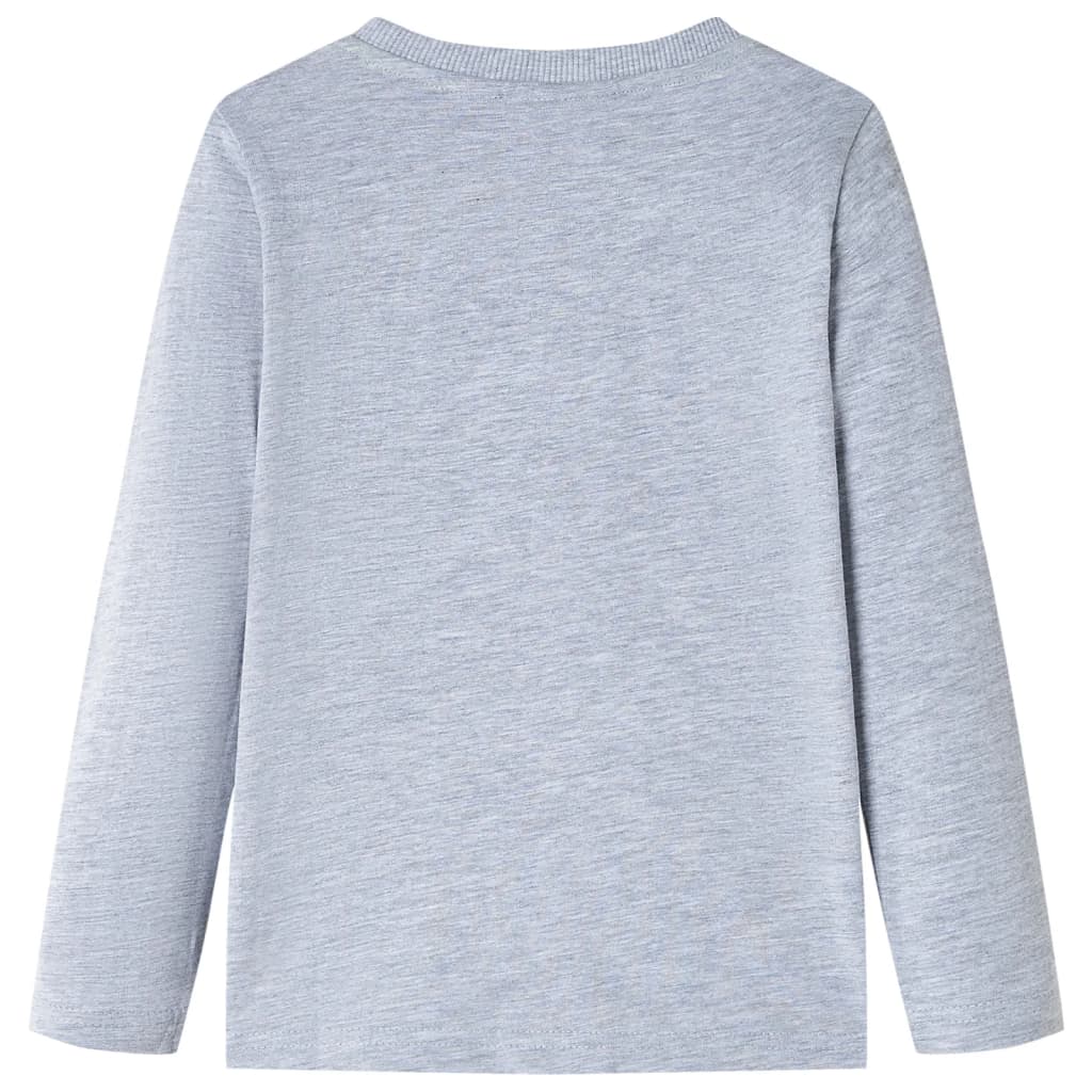 Vidaxl Child's Shirt à manches longues 140 gris mélangé