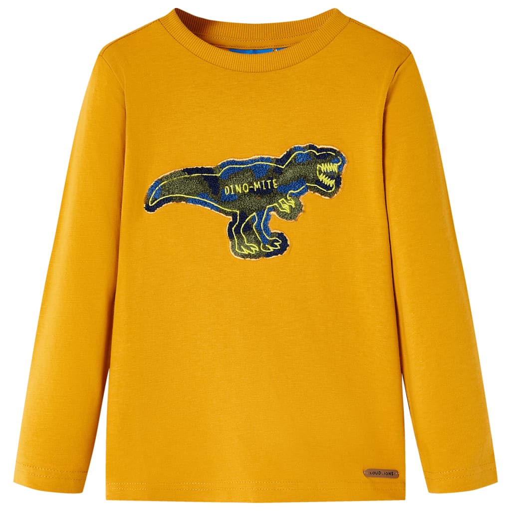 Vidaxl Children's Shirt avec manches longues 92 Ochère -colored