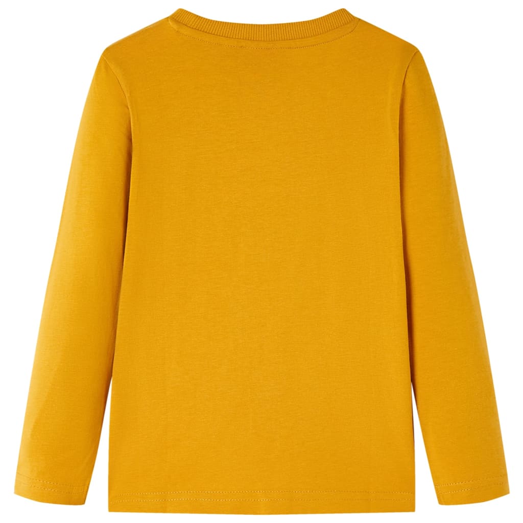 Vidaxl Children's Shirt avec manches longues 92 Ochère -colored