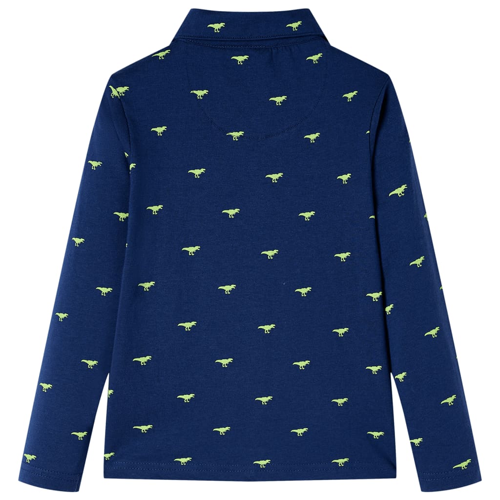 Vidaxl Child's Shirt 104 Navy Blue