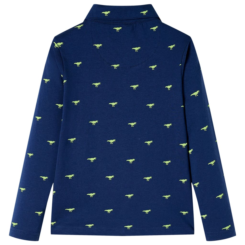 Vidaxl Child's Shirt 116 Navy Blue