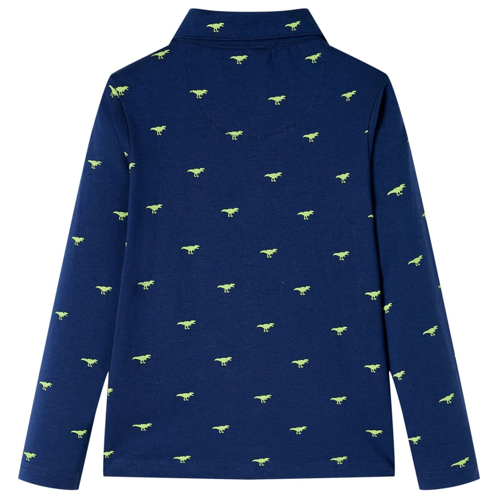 Vidaxl Child's Shirt 128 Navy Blue