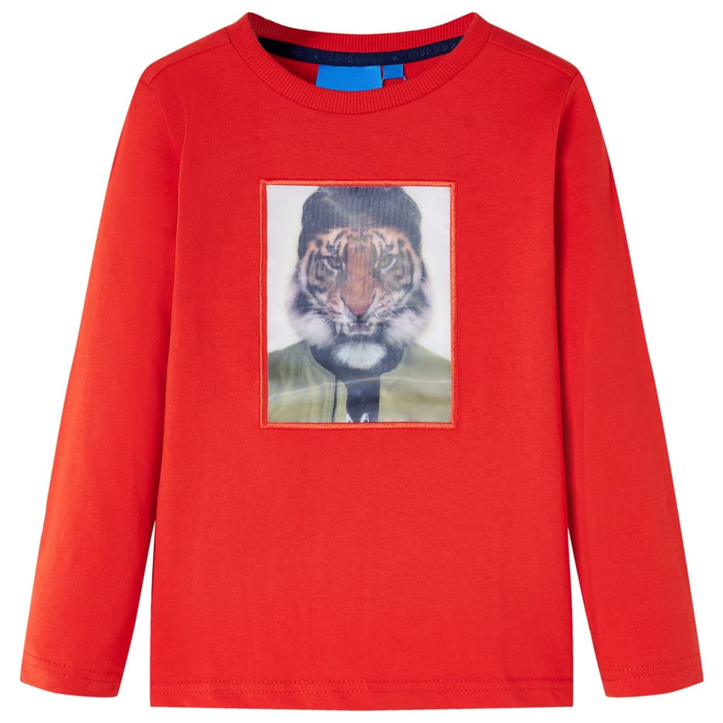 Vidaxl Child's Shirt à manches longues 104 rouge