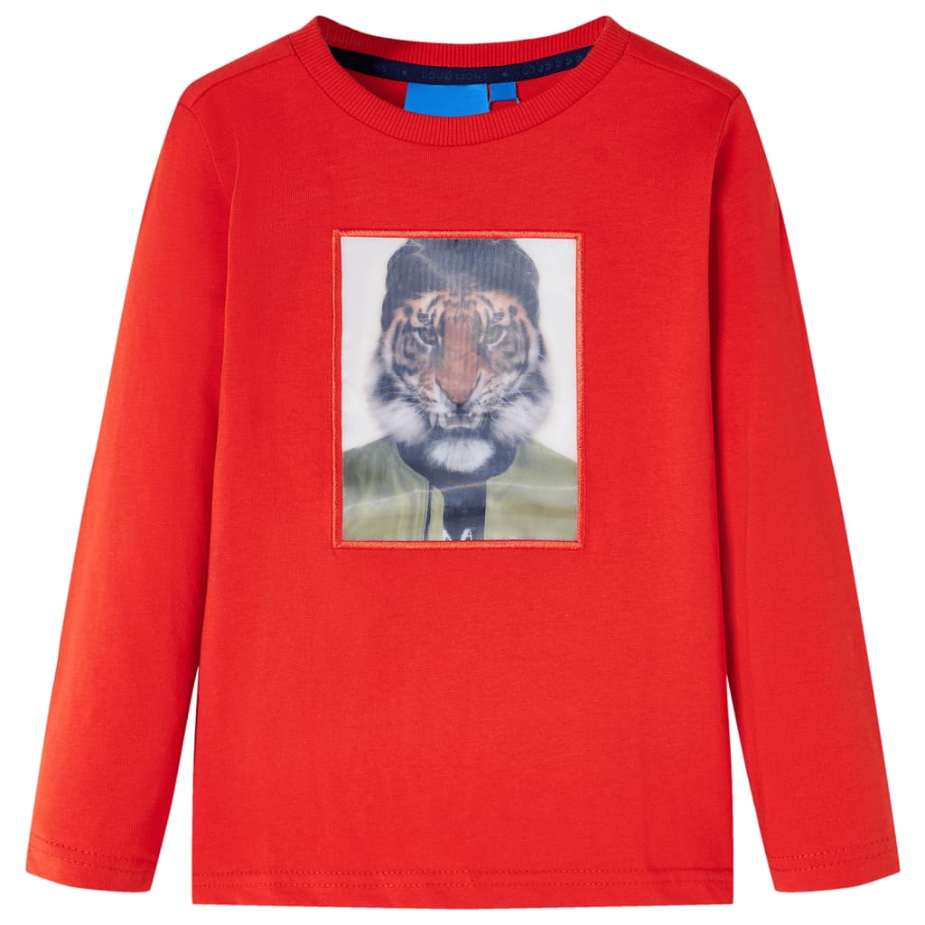 Vidaxl Child's Shirt à manches longues 116 rouge