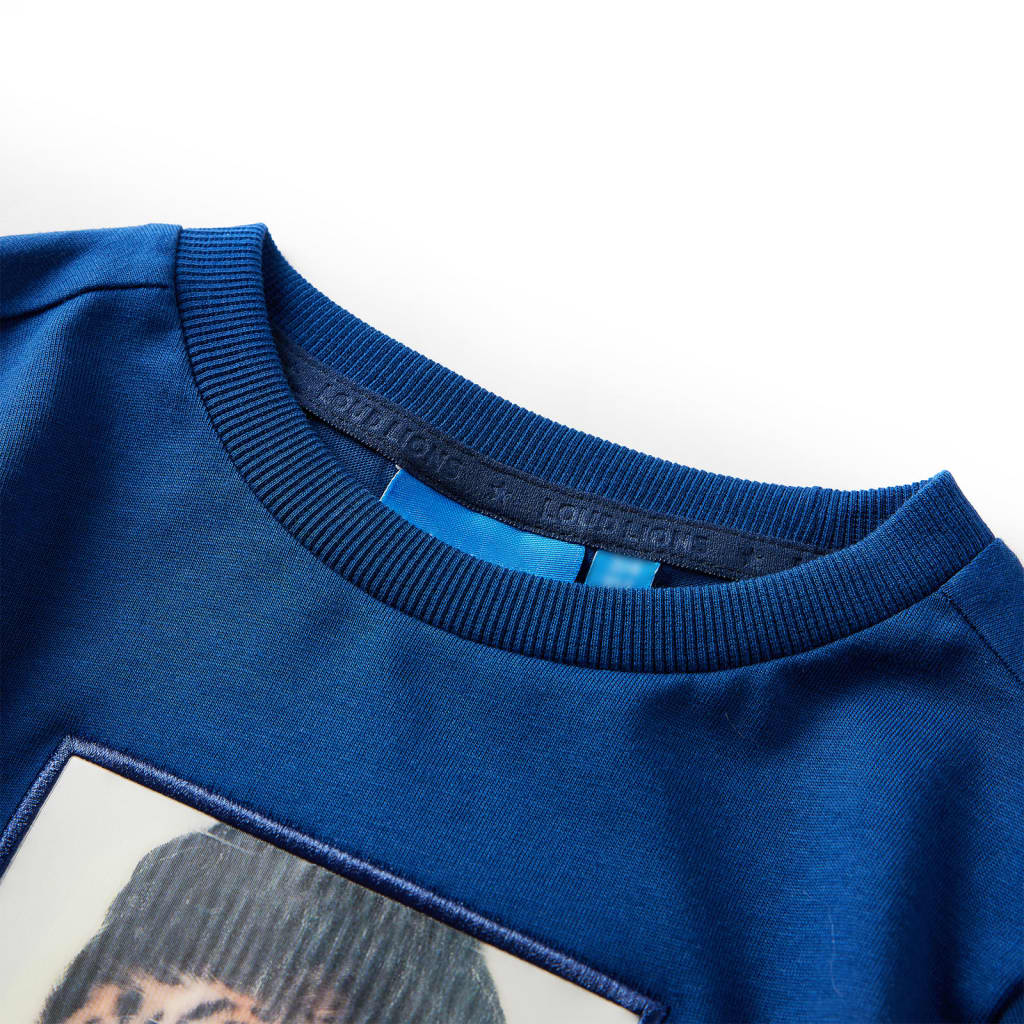Vidaxl Child's Shirt à manches longues 92 bleu foncé