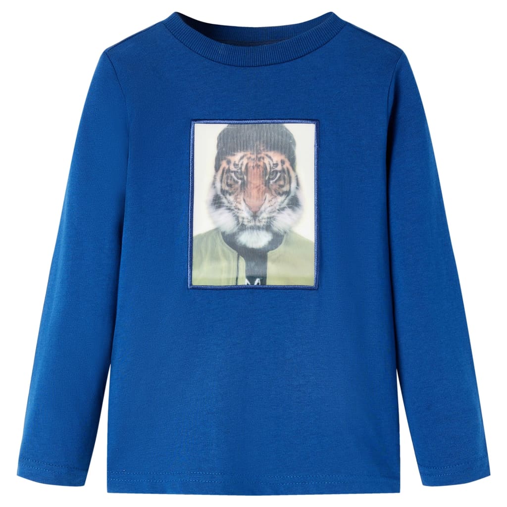 Vidaxl Child's Shirt à manches longues 104 bleu foncé