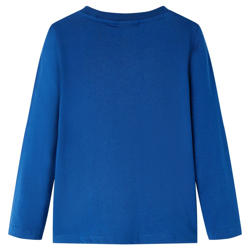 Vidaxl Child's Shirt à manches longues 116 bleu foncé