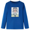 Vidaxl Child's Shirt à manches longues 128 bleu foncé