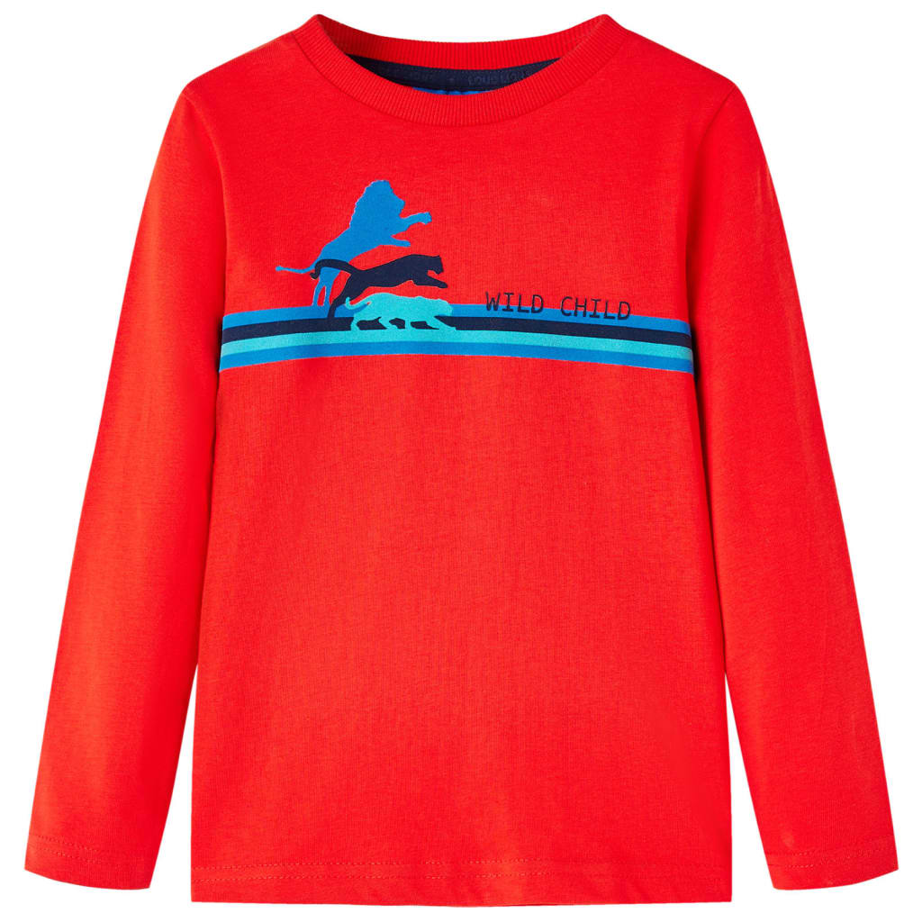 Vidaxl Children's Shirt à manches longues 92 rouge