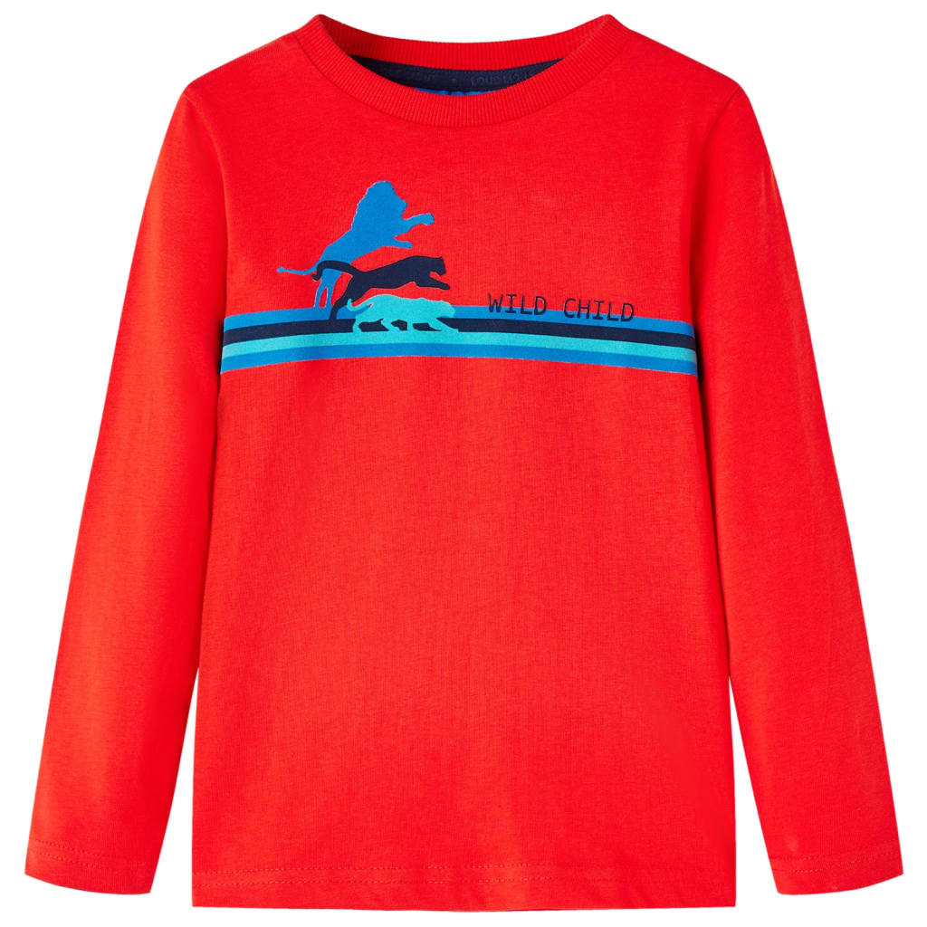 Vidaxl Child's Shirt à manches longues 104 rouge