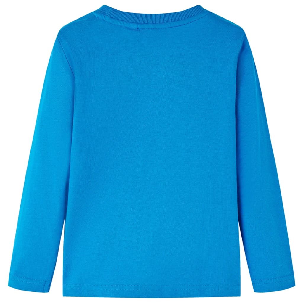 Vidaxl Child's Shirt à manches longues 116 Cobalt Blue