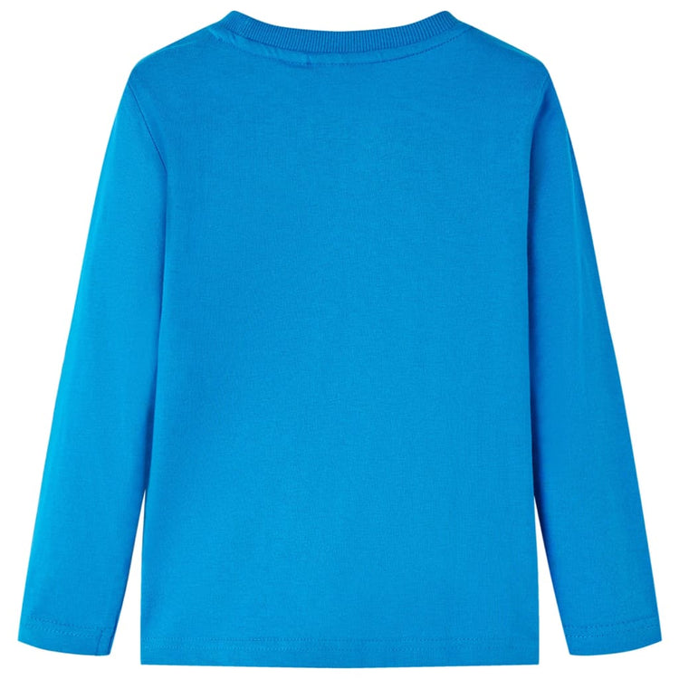 Vidaxl Child's Shirt à manches longues 116 Cobalt Blue