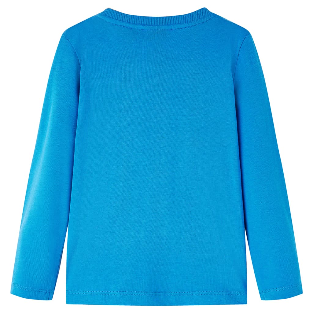 Vidaxl Child's Shirt à manches longues 116 Cobalt Blue