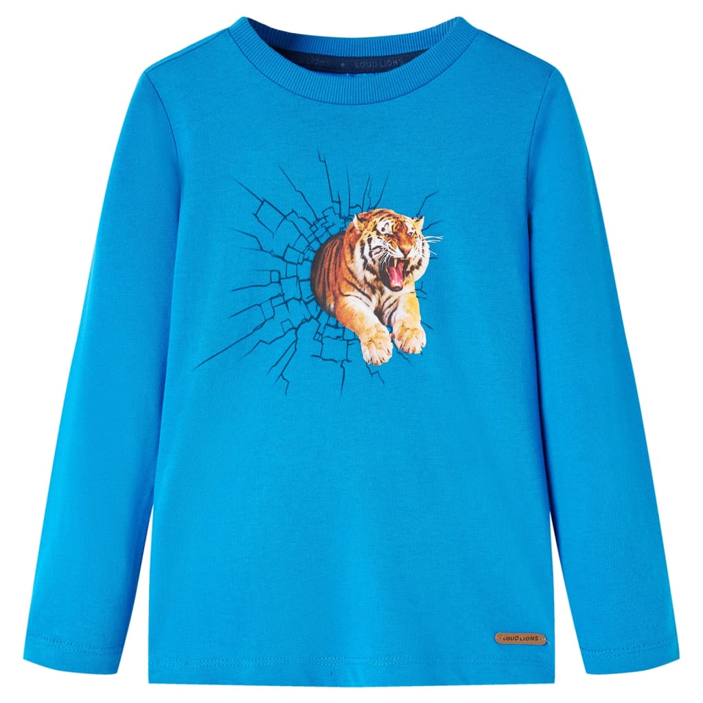 Vidaxl Child's Shirt à manches longues 140 COBALT BLUE