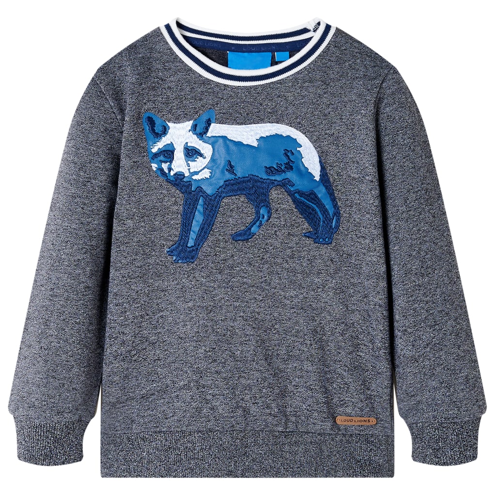 Pull pour enfants Vidaxl 116 Bleu marine mixte