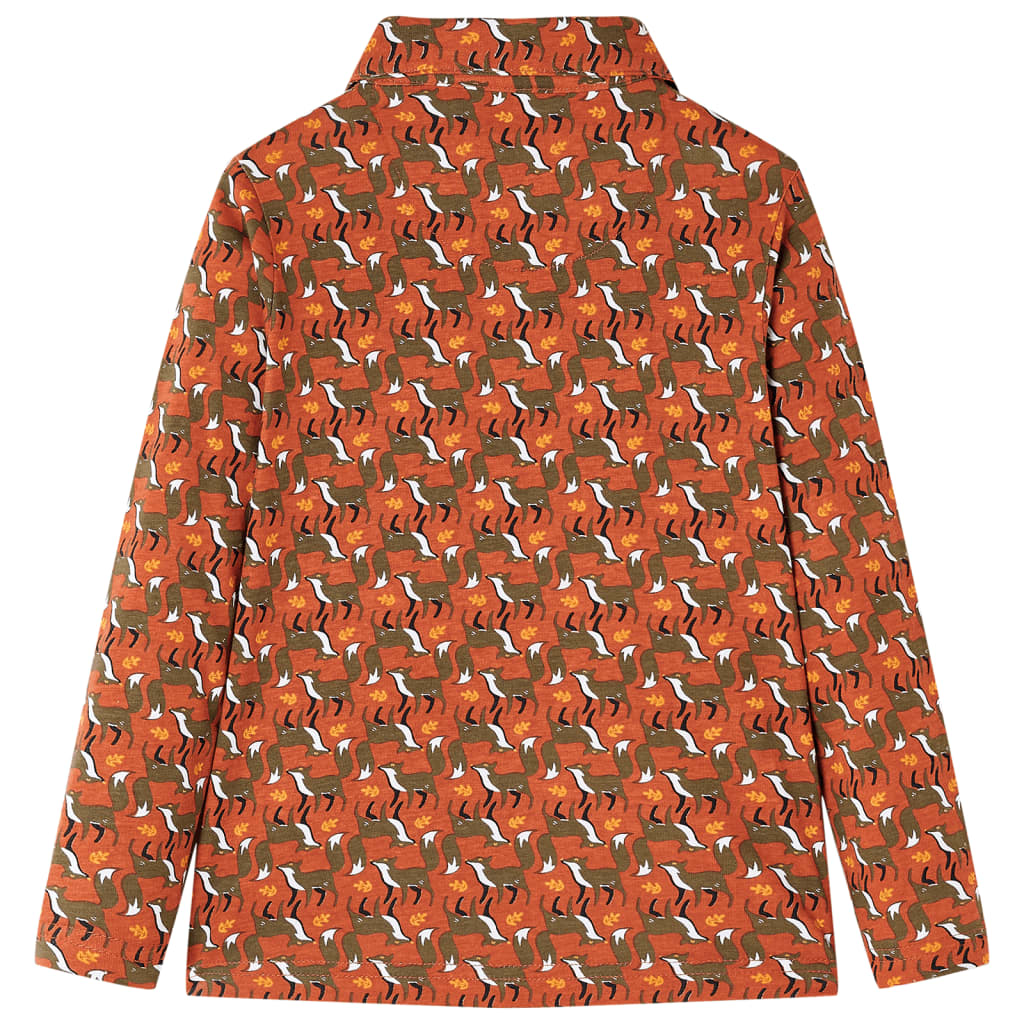 Vidaxl Child's Shirt 92 Light Rust