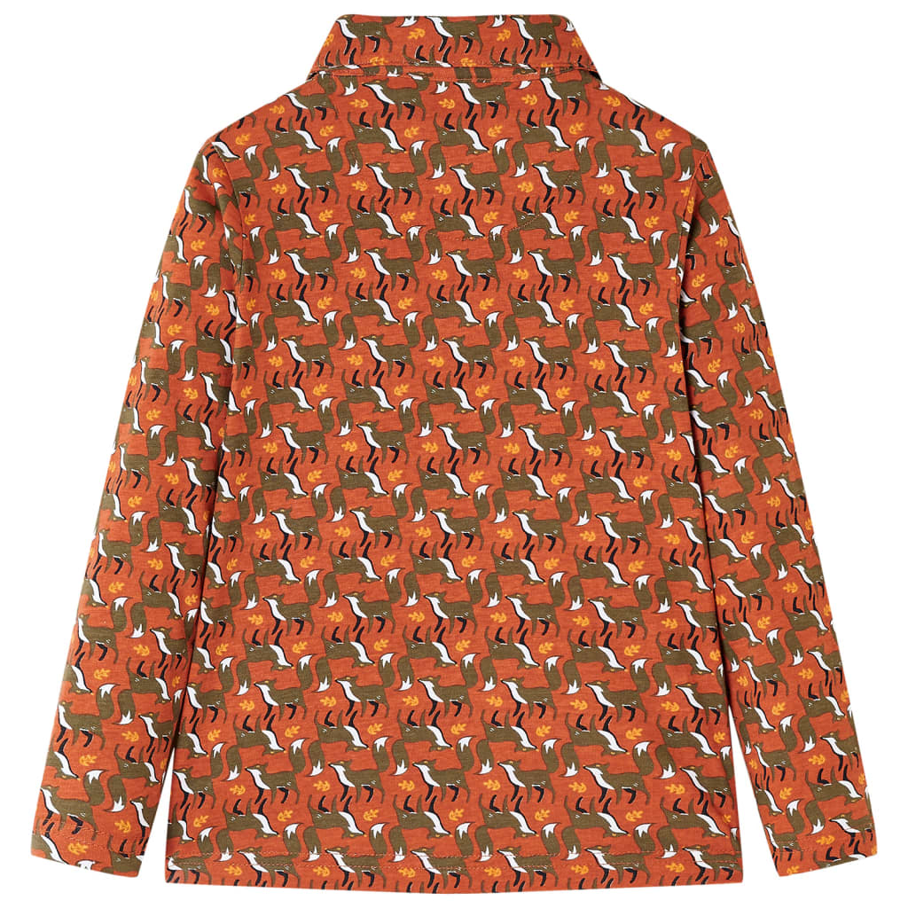 Vidaxl Child's Shirt 140 Light Rust